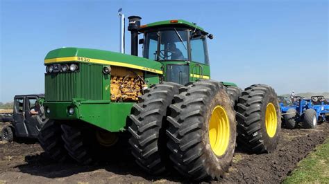 John Deere 8630 CAT Repower Plowing With 10 Bottom Plow CAT Power