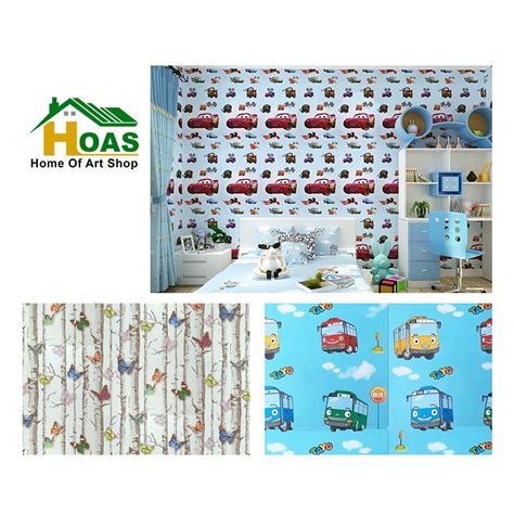 Jual Hoas Wallpaper Dinding Premium Hight Quality 45cm X 8meter Bahan