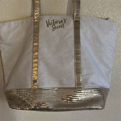 Victoria S Secret Bags Victorias Secret Sequin Medium Tote Bag