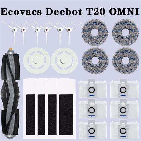 Ecovacs deebot T20 omni Chổi Quét Chính Tấm Lọc Bụi Bẩn Chuyên Dụng Cho