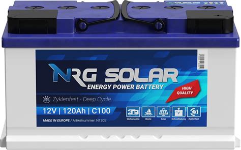 Nrg Solar Ah V Wohnmobil Antrieb Versorgung Boot Schiff Solar