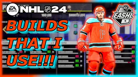 MY BEST BUILDS NHL 24 EASHL YouTube