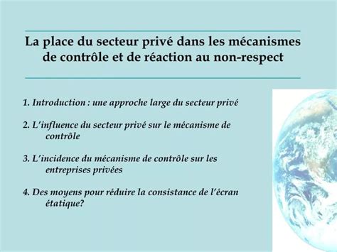 Ppt Introduction Une Approche Large Du Secteur Priv Powerpoint