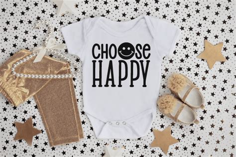 Choose Happy Svg Graphic By Artisan Dreamz Creative Fabrica