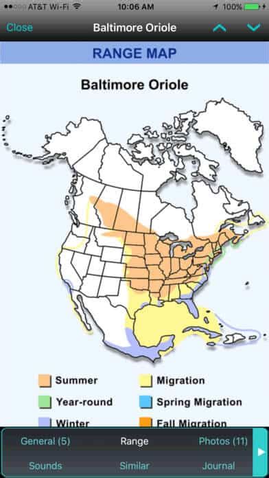 Baltimore Oriole Migration Map 2017 - Maps For You