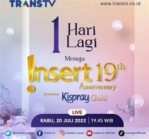 Jadwal Acara Trans TV Hari Ini Rabu 20 Juli 2022 Bikin Laper Hut