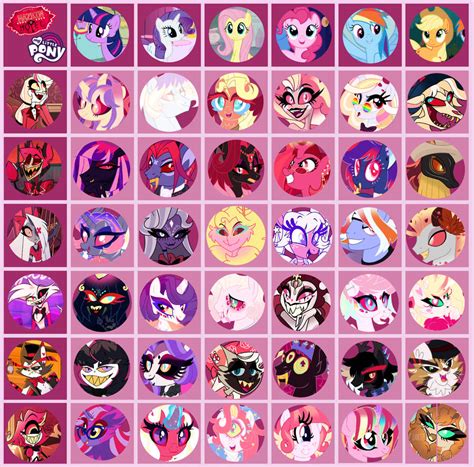 Hazbin Hotel X Mlp Hybrid Grid Adoptable Closed By Interstellar