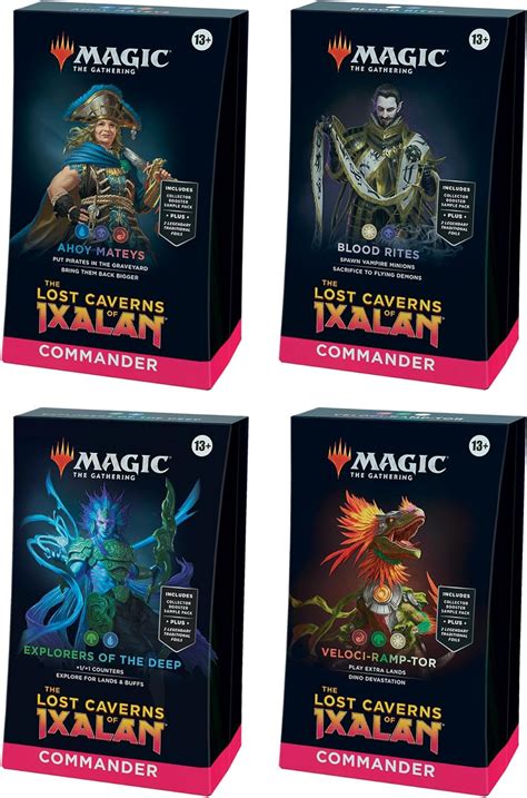 Magic The Gathering The Lost Caverns Of Ixalan 4 Commander Decks