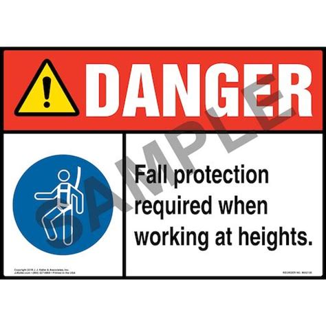 Working At Height Sign