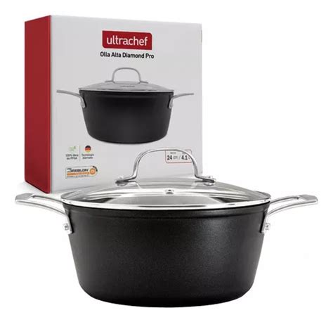 Panela Ultrachef Olla Alta Antiadherente 4 1L Black Diamond 1 Unidade