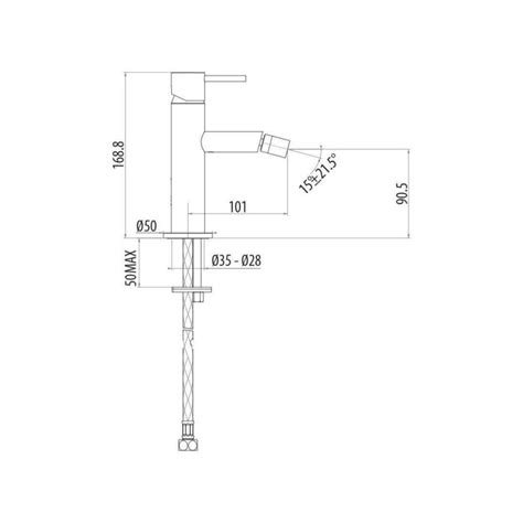 Conjunto Mezclador Alto Para Lavabo Y Bid En Acero Acabado Cepillado