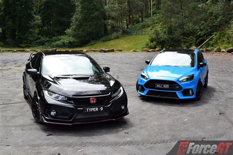 Hot Hatch Battle Honda Civic Type R Vs Ford Focus Rs Review