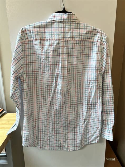 Vineyard Vines Mens Sz Medium Plaid Classic Fit Murray Button Down Ebay