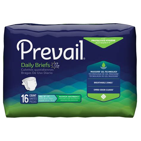 Prevail Maximum Absorbency Adult Brief Size Small 96 Count