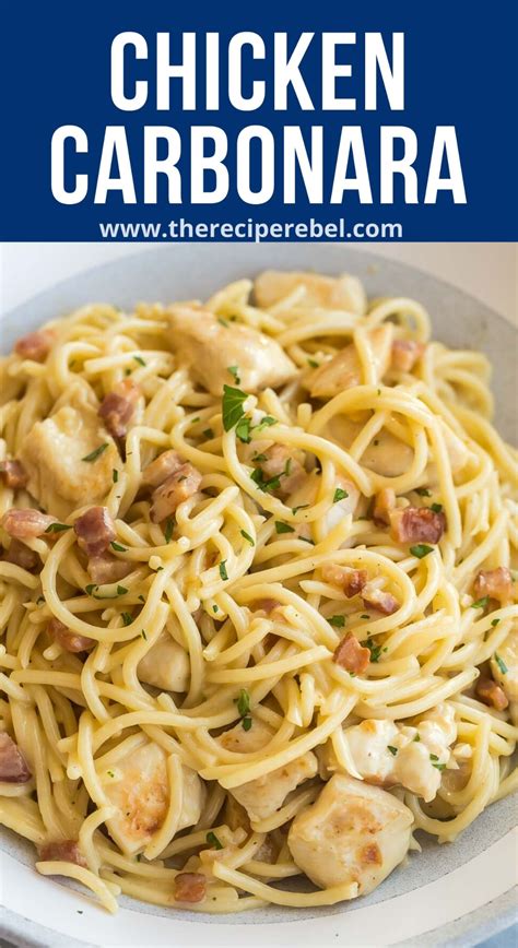 This Chicken Carbonara Is A Luxurious Pasta Dinner That Takes Just 15