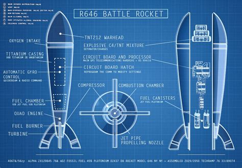 Nasa Space Rocket Blueprints