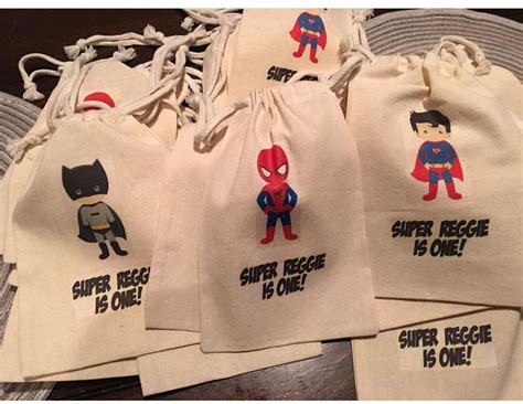 Superhero Favor Bags Etsy Superhero Favors Favor Bags Bags