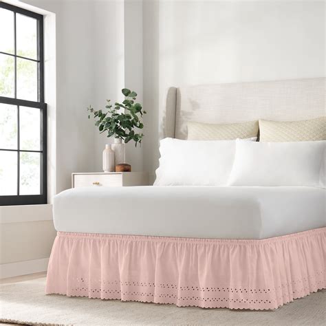 EasyFit Wrap Around Eyelet Ruffled Bed Skirt Walmart