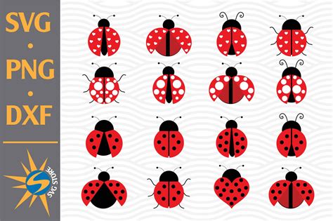 Lady Bug Svg Png Dxf Digital Files Include By Svgstoreshop