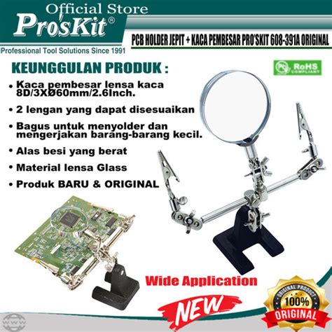 Promo PCB HOLDER JEPIT PRO SKIT 608 391A KACA PEMBESAR ORIGINAL