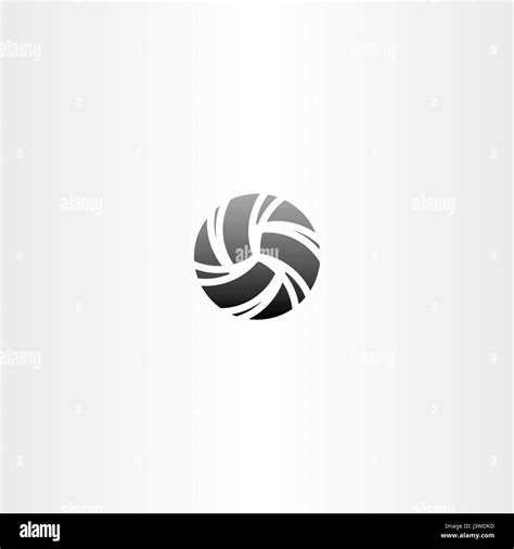 Black Volleyball Icon Design Sport Stock Vector Image And Art Alamy