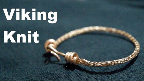 Viking Weave Copper Bracelet Making Jewelry With Scrap Wire Youtube