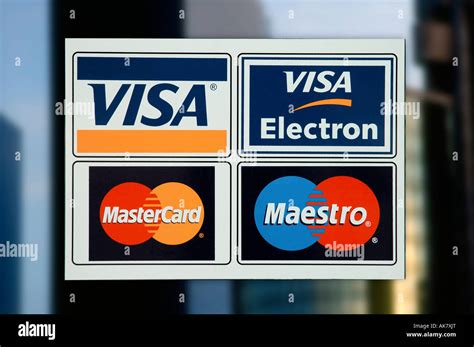 Credit Card Signs Stock Photo Alamy
