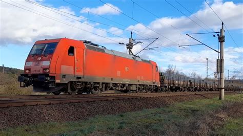 BR 185 mit Güterzug bei Saalfeld YouTube