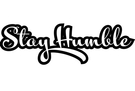 Stay Humble Logo Vinyl Decal Small Medium Or Large Choose Etsy