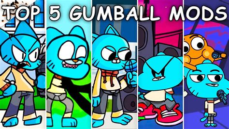 Top 5 Gumball Mods In Friday Night Funkin New World Videos