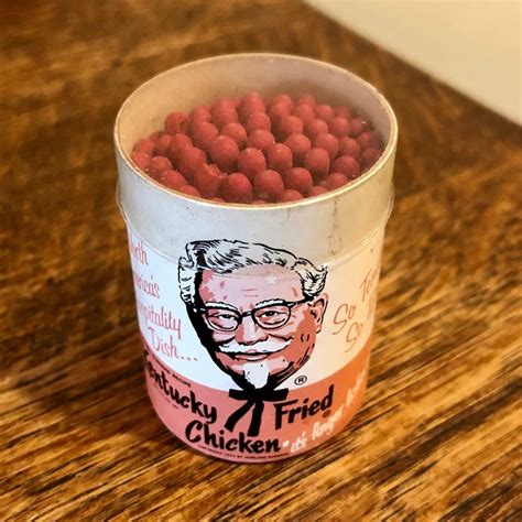 Kentucky Fried Chicken Barrel Matches Unopened Kfc 1950s Etsy Kentucky Fried Fried Chicken