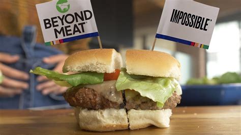 Impossible Burger Vs Beyond Meat Burger Taste Test Youtube