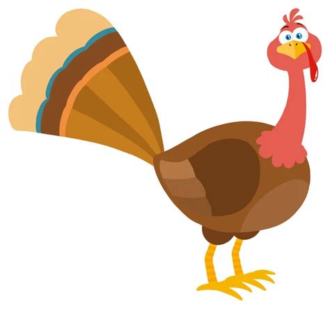 Happy Turkey Bird Cartoon Character Stock Vector By HitToon 321798962