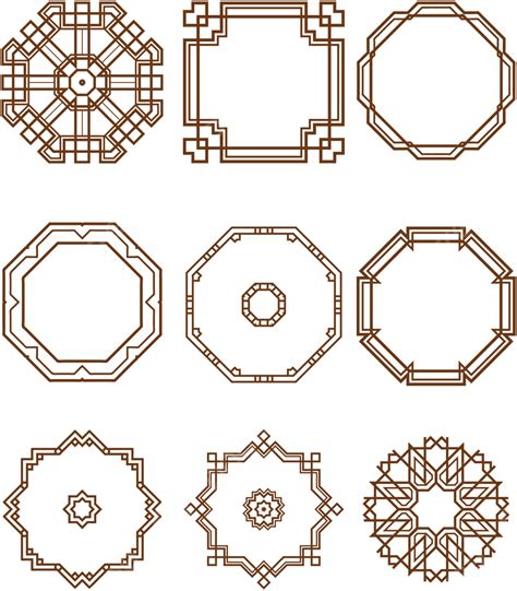 中国風の古典的なパターンの装飾的なボーダー中国風のレトロなベクトルの境界線イラスト画像とpngフリー素材透過の無料ダウンロード Pngtree