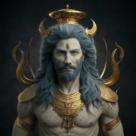 Illustration Of The God Of War Depicted In A Powerful Stance With A
