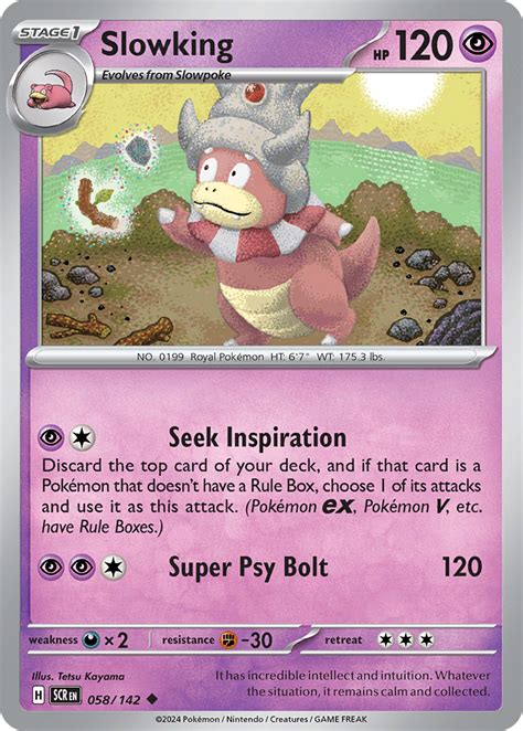 Slowking Stellar Crown SCR 058 PkmnCards