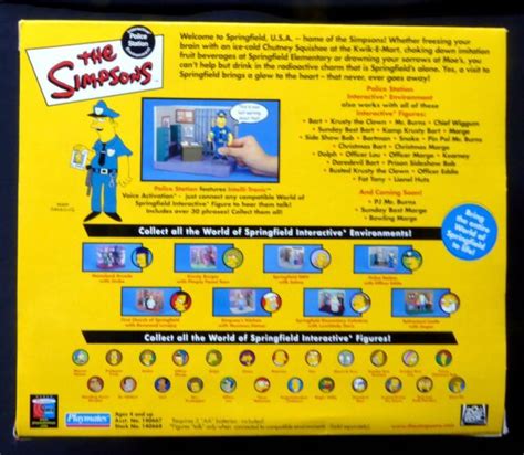 The Simpsons Police Station & Officer Eddie Interactive Box Set TV ...