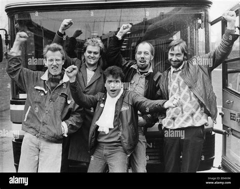 The launch of Lindisfarne s big tour with band members left to right Ray Laidlaw Steve Daggett ...