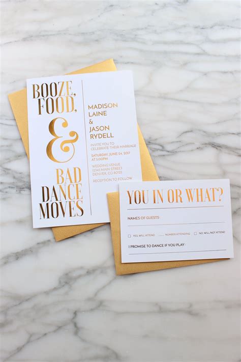 75 Fun Unique Wedding Invitations For Cool Couples Emmaline Bride®