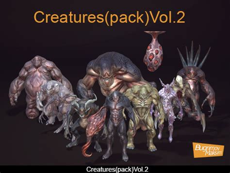 Creatures Pack Vol D Unity Asset Store