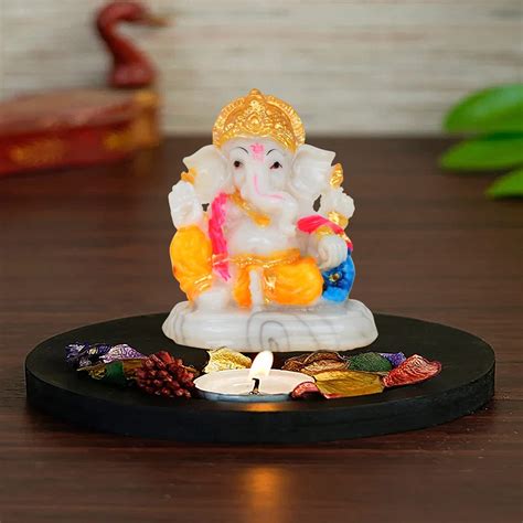 Buy Awesome Craft Indian Ganesh Idol Car Dashboard Hindu Ganesha Statue