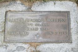 James Edward Walling Find A Grave Gedenkplek