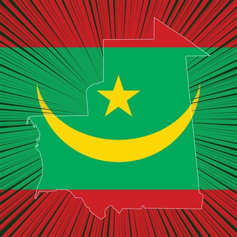 Mauritania Independence Day Map Design 11718895 Vector Art at Vecteezy