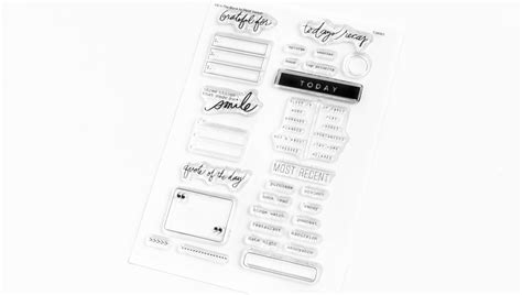 Stamp Set 4×6 Fill In The Blank Heidi Swapp Shop