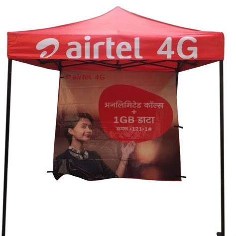 Red Polyester Airtel Gazebo Tent For Advertisement At Rs In New Delhi