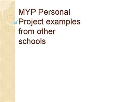 myp personal project examples   schools designing