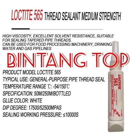 Jual Loctite 565 Thread Sealant Medium Strength 50ml Loctite 565 50 Ml Shopee Indonesia