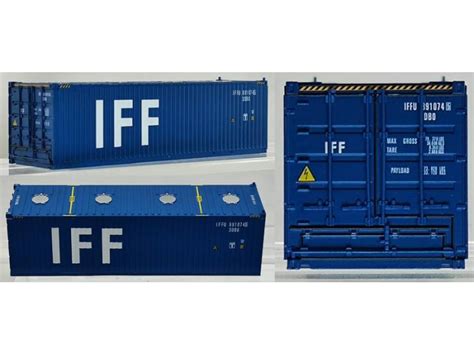 H Set Di Container Iff Blu Scritta Bianca