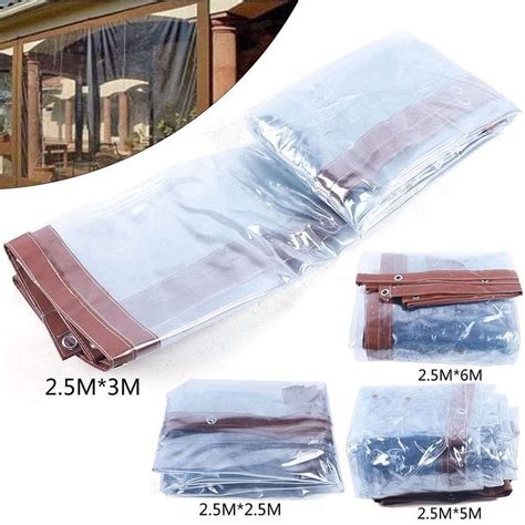 Miumaeov Waterproof Commercial Grade Pvc Clear Awning Canopy Roll Up Patio Enclosure For Tents