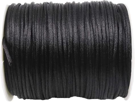 Amazon co jp Promise Babe ブラック ナイロン紐 紐 約75m 巻 1卷セット 直経約1mm 糸通しコード アクセサリー パーツ 手芸用品 ハンドメイド ネックレス